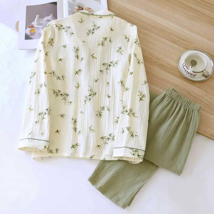 Pyjama en Crêpe de Coton pour Femme