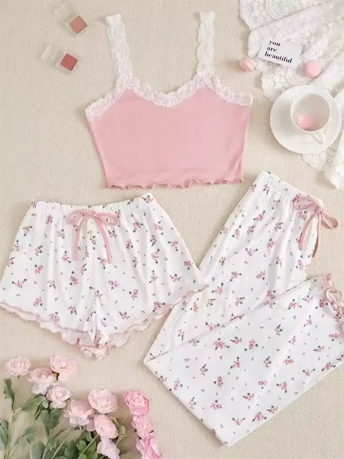 Ensemble de pyjama 2 pièces pour femme