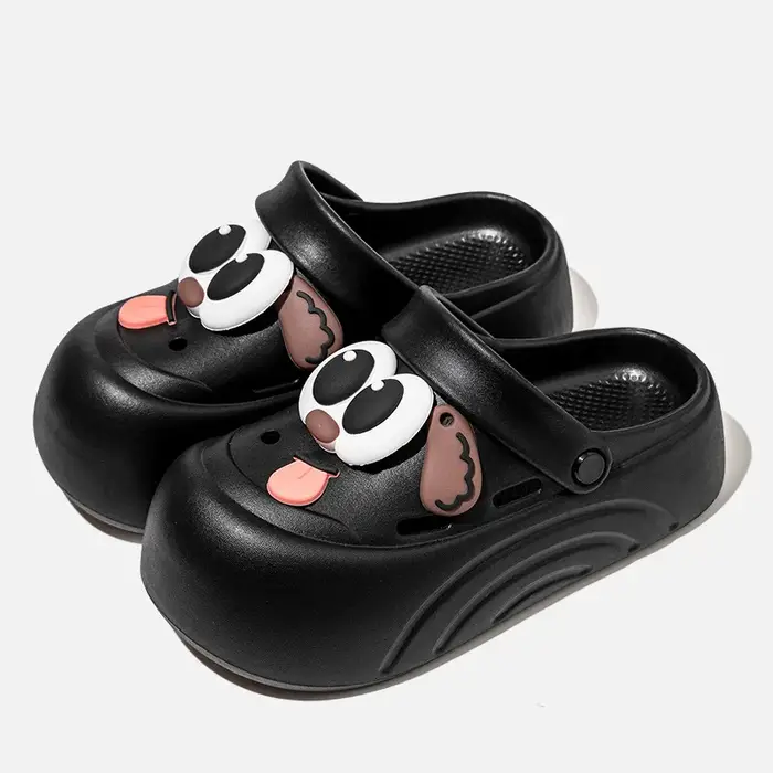 Nouvelles pantoufles d'intérieur pour femmes 2026, mignonnes, avec motif de chien de dessin animé, s
