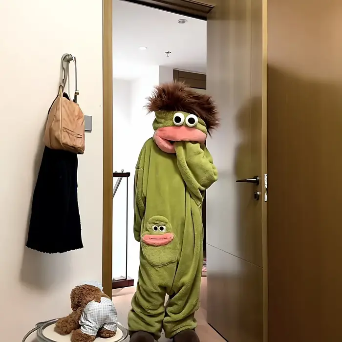 Pyjama combinaison monstre à grande bouche