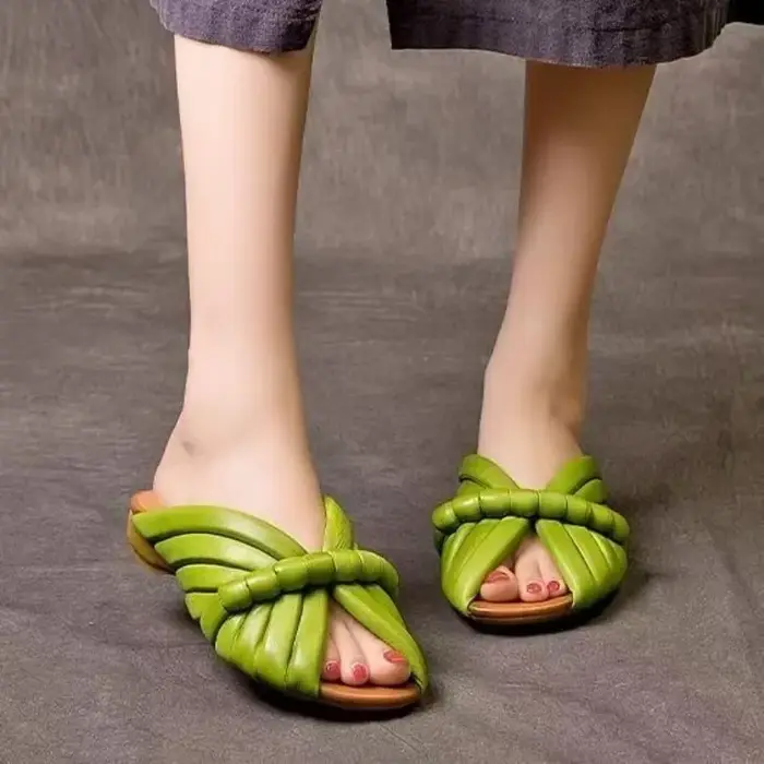 Chaussons élégants rétro pour femmes