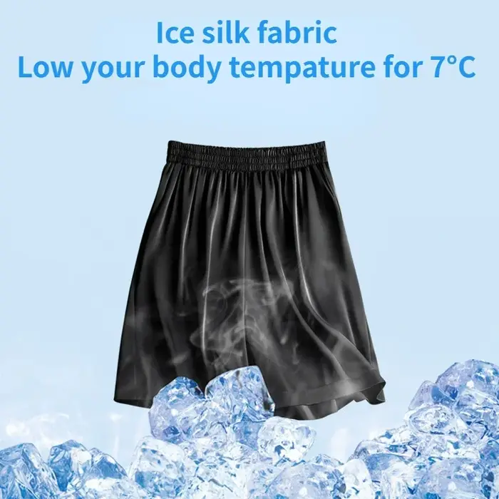 Short en acétate de glace taille haute pour femme, pantacourt en satin fin, pyjama décontracté, gran