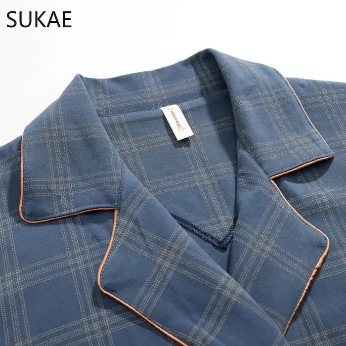L-4XL peignoir de luxe pour homme automne hiver tricoté coton à manches longues col châle hommes Robes élégant