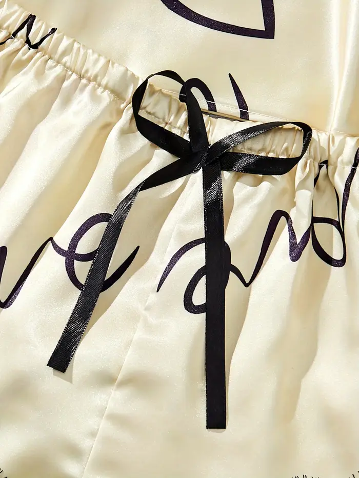 Ensemble pyjama en soie pour femmes