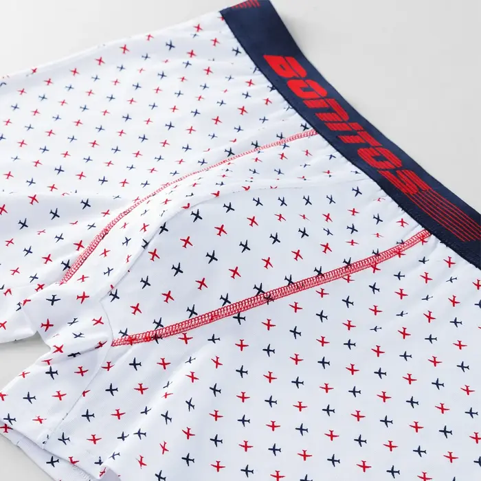 Boxers imprimés en coton pour sous-vêtements pour hommes
