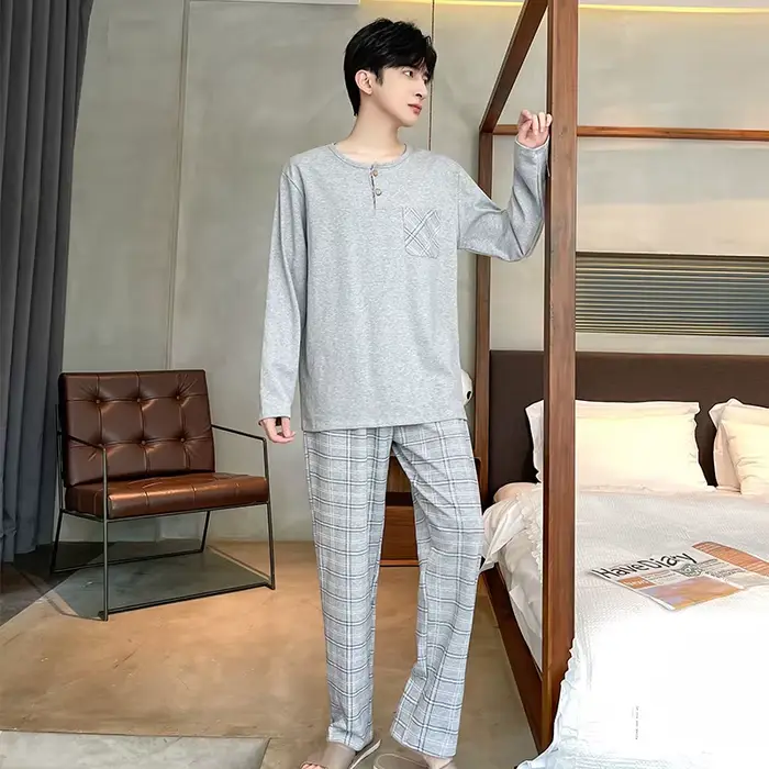 Ensemble pyjama à manches longues pour homme