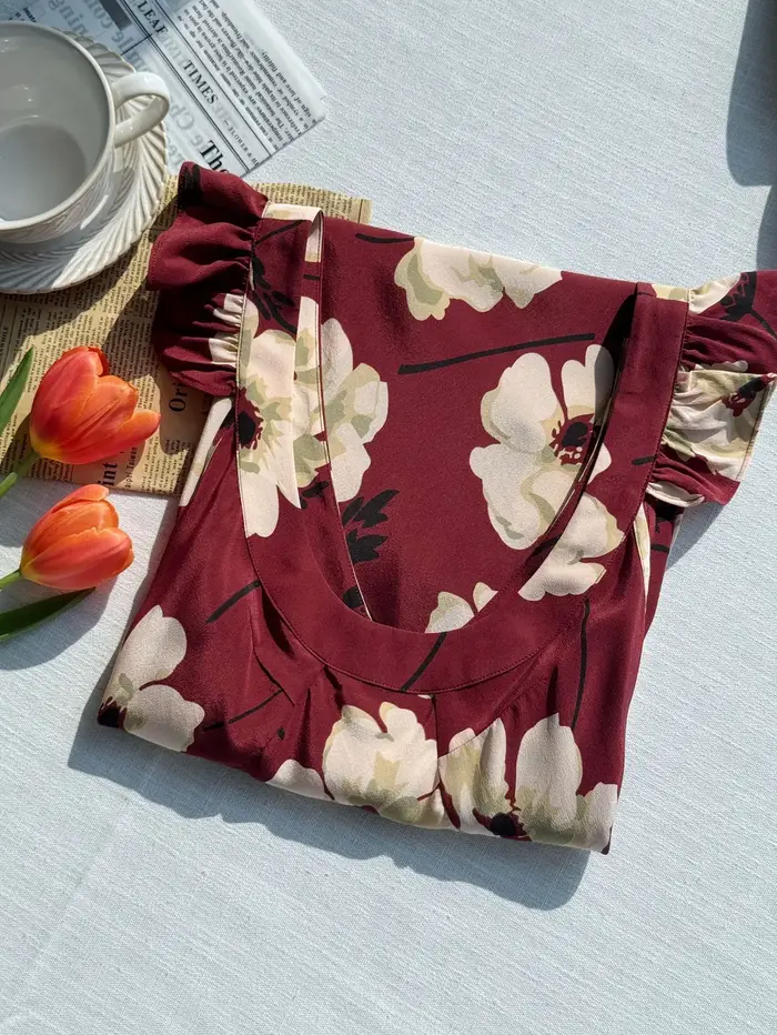 Robe longue à imprimé floral pour femmes