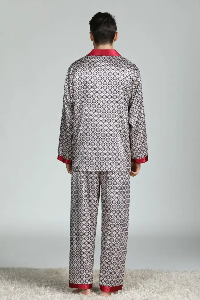 Pyjama en Satin de soie pour hommes