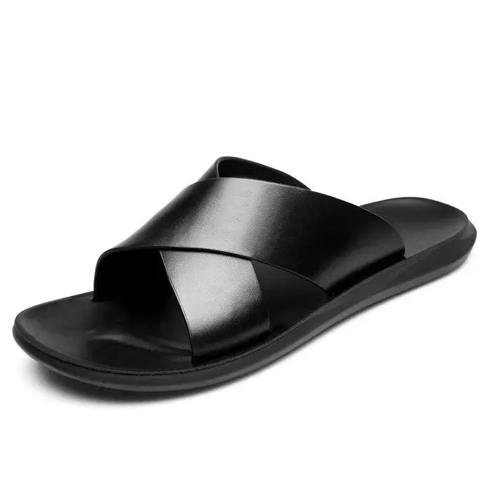 Pantoufles d'été pour hommes, pantoufles Cool d'extérieur, grande taille 47 48, chaussures de plage 