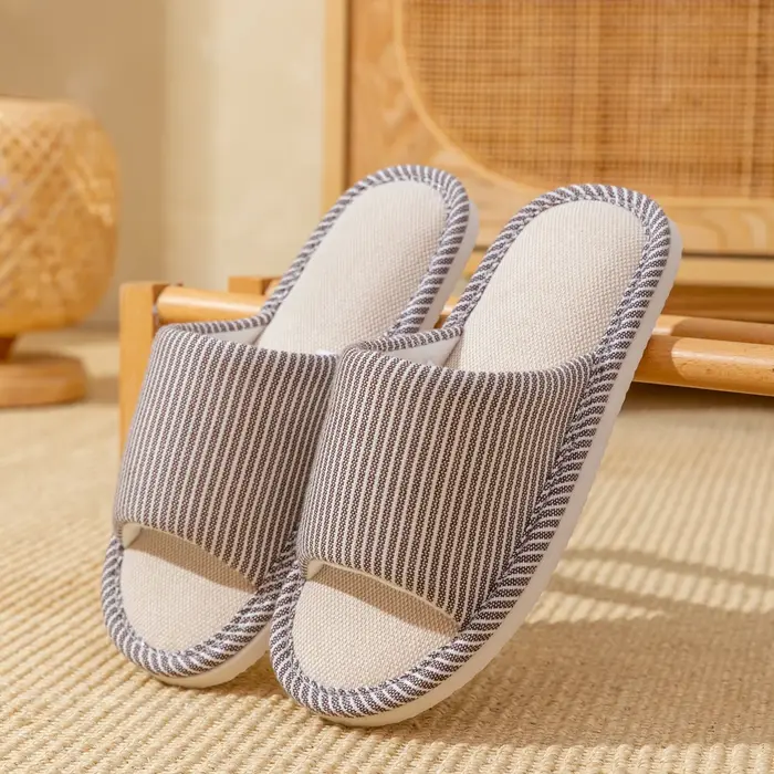 Pantoufles en lin pour hommes pour toutes les saisons