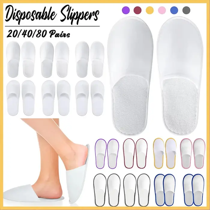 20-80 paires de chaussons jetables pour invités