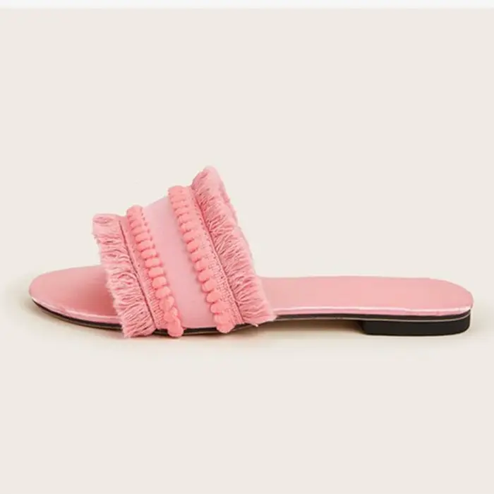 Mules en tissu satiné pour femmes