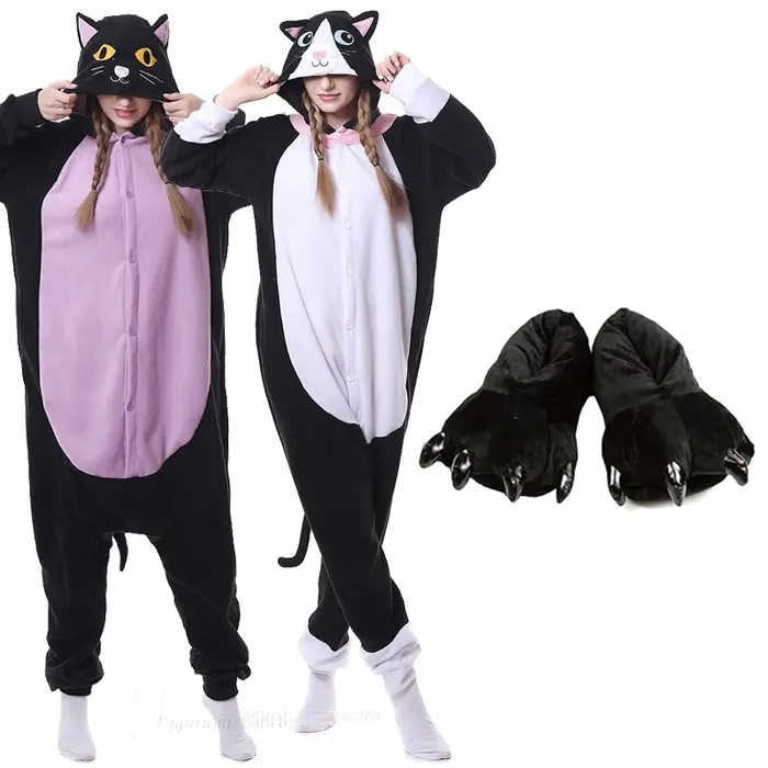 Kigurumi licorne pyjama adulte Animal chat Onesie femmes hommes Couple hiver
