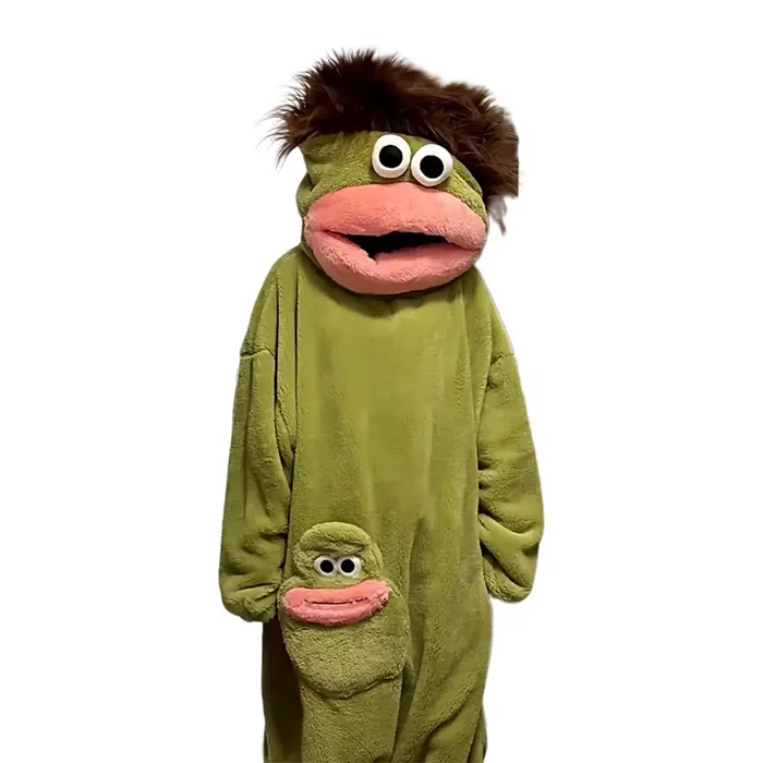 Pyjama Monster-Onesie à grande bouche, vêtements de détente en molleton de corail chaud et épais, py