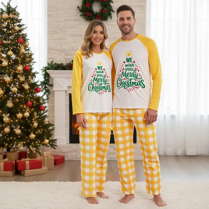 Ensembles de pyjamas de famille de Noël