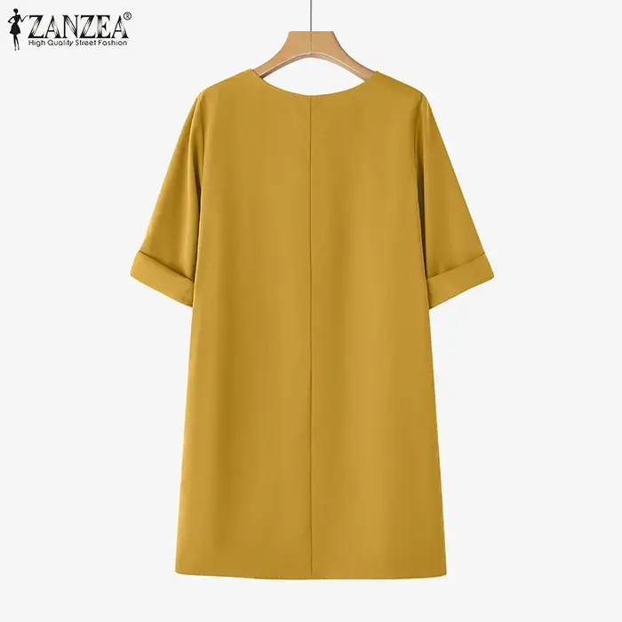 ZANZEA Robe de Soirée Élégante pour Femme