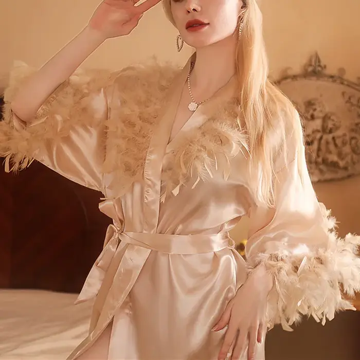 Nouvelle robe de chambre pour femmes 2026, robe de chambre de demoiselle d'honneur avec robe de nuit