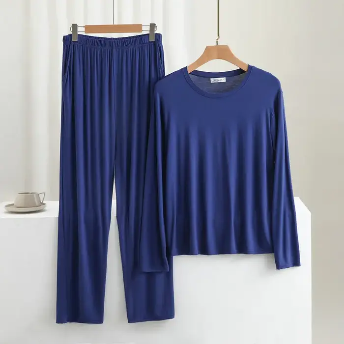 Ensemble pyjama deux pièces en coton pour homme
