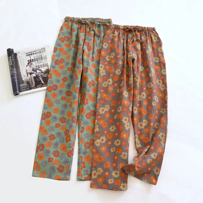 Pantalon de pyjama en coton pour femme