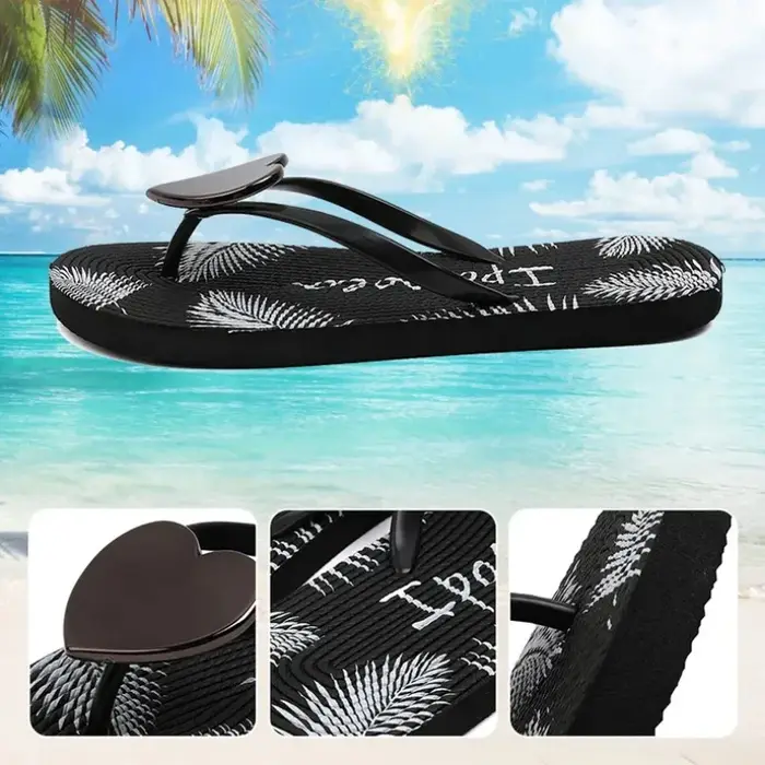 Maison pantoufle femmes coeur amour nuage sandales été tongs plage diapositives décontracté