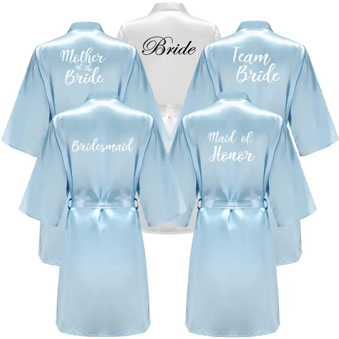 Peignoir bleu pour femmes