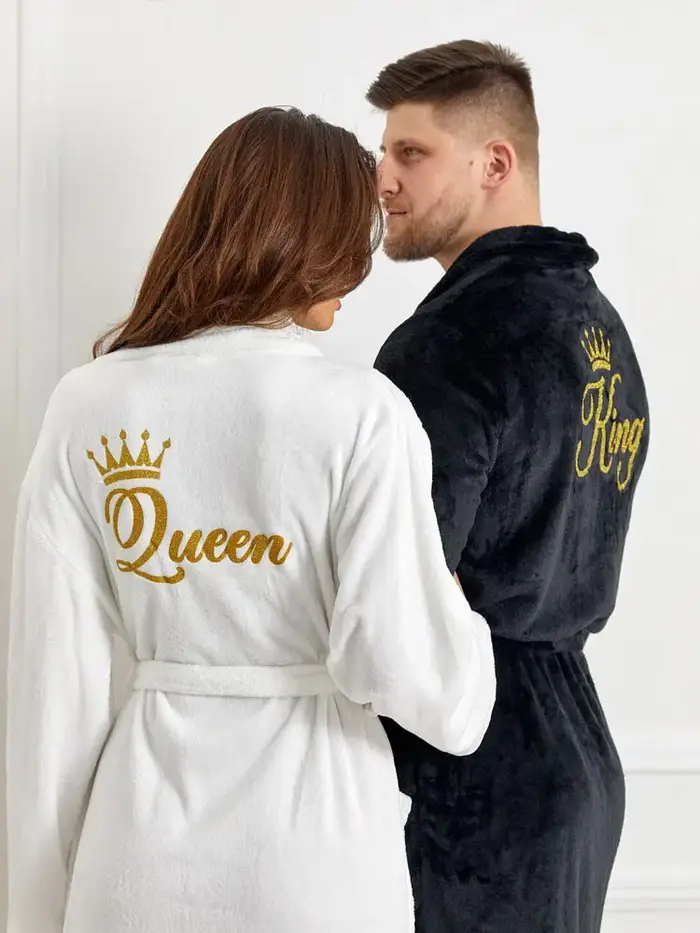 Queen King – peignoirs en peluche confortables