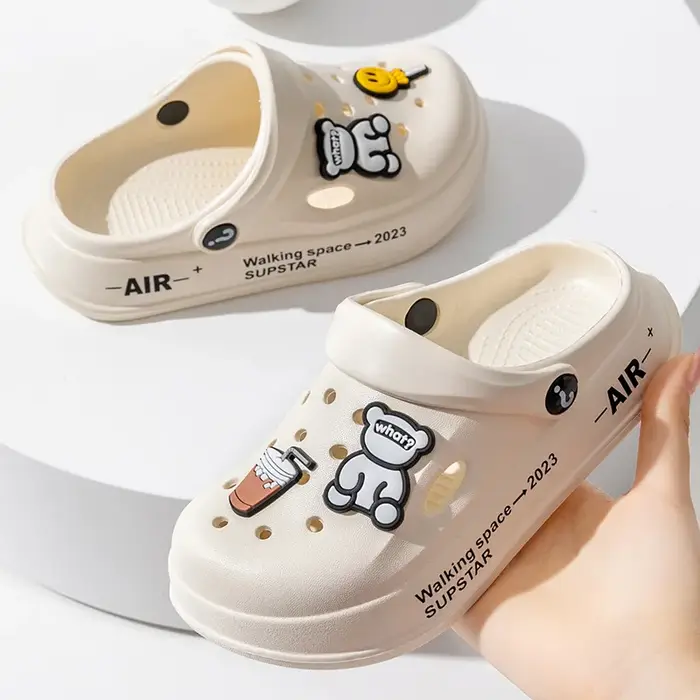 Chaussons pour enfants tendance, mignons, dessin animé, filles, garçons, antidérapants, chaussures d