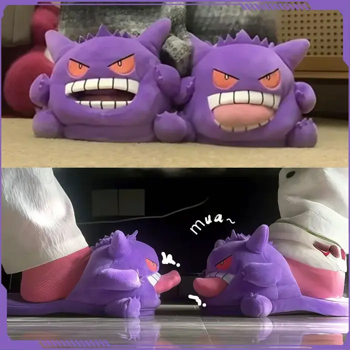 Nouvelles pantoufles en peluche Gengar