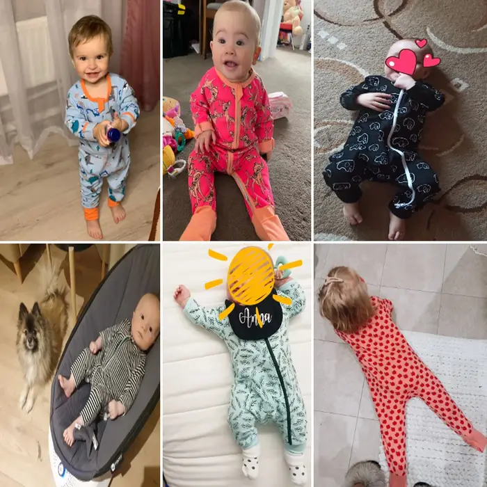 Barboteuse pyjama unisexe en coton pour bébé fille et garçon