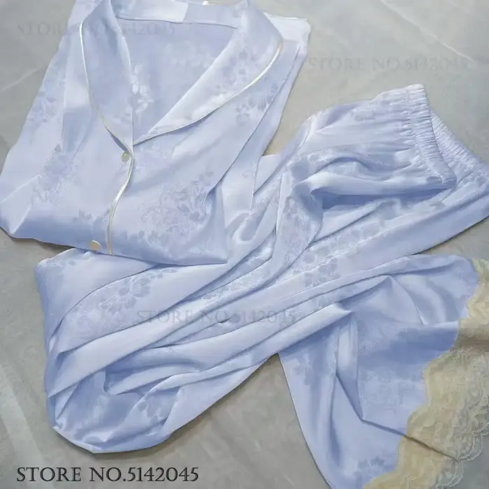 Femme 2 pièces Pyjamas ensemble vêtements de nuit nouveau Style chinois Jacquard Pyjama