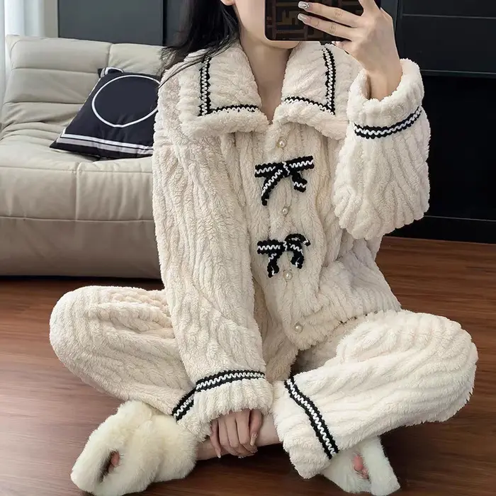 Pyjama d'automne et d'hiver pour femmes