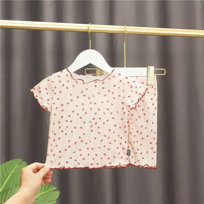 Pyjamas d'été pour enfants, vêtements pour enfants, pyjama pour filles, ensemble de pyjama d'été pou