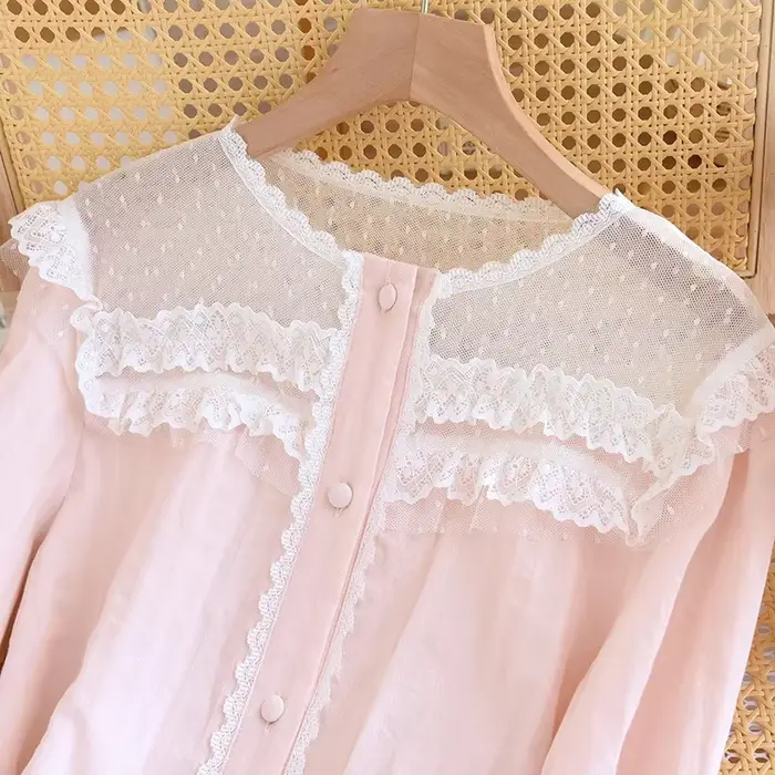 Pyjama en gaze de coton pur pour femmes
