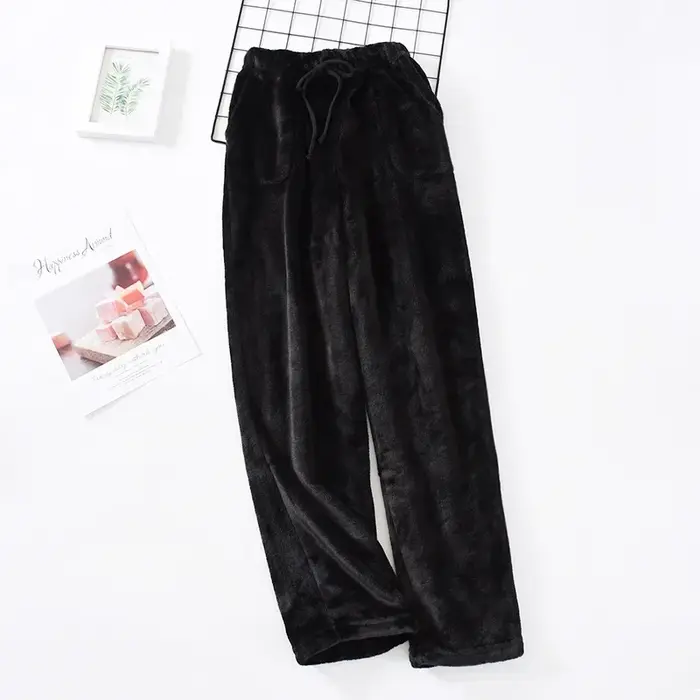 Smile Aadt-Pyjama Glutnel Épais pour Homme, Lieu d'Optique, Pantalon Maison, Grande Taille, Droit, F