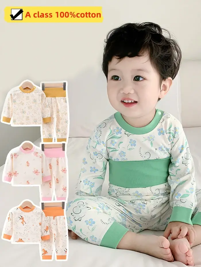 Ensemble de pyjamas de protection du ventre pour nouveau-nés
