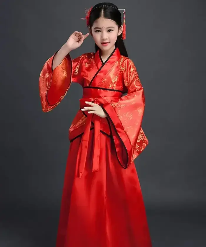 Robe Kimono Traditionnel pour Fille