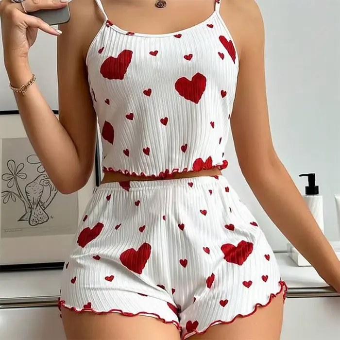 Ensemble de pyjamas College d'amour pour femmes