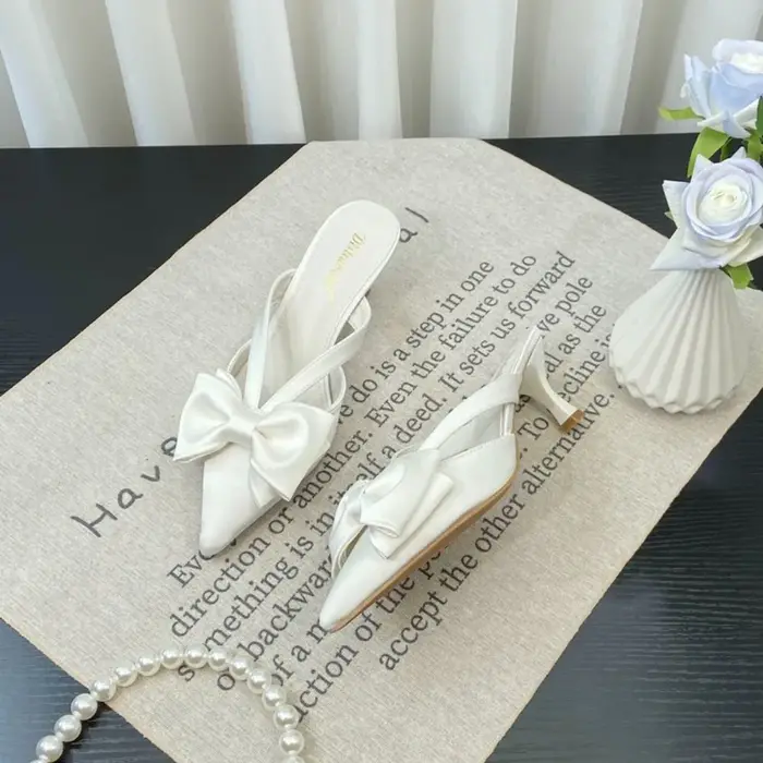Mules roses style féerique pour femme