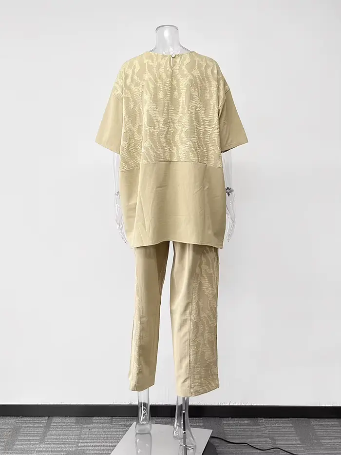 WXOY Ensemble pyjama 2 pièces pour femme