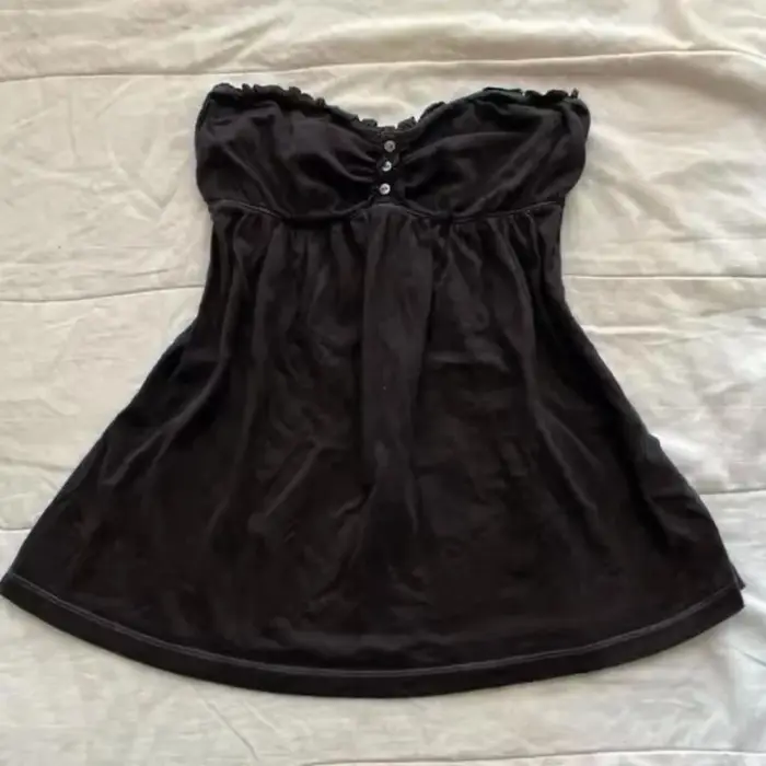 Robe nuisette en dentelle style jeune fille américaine
