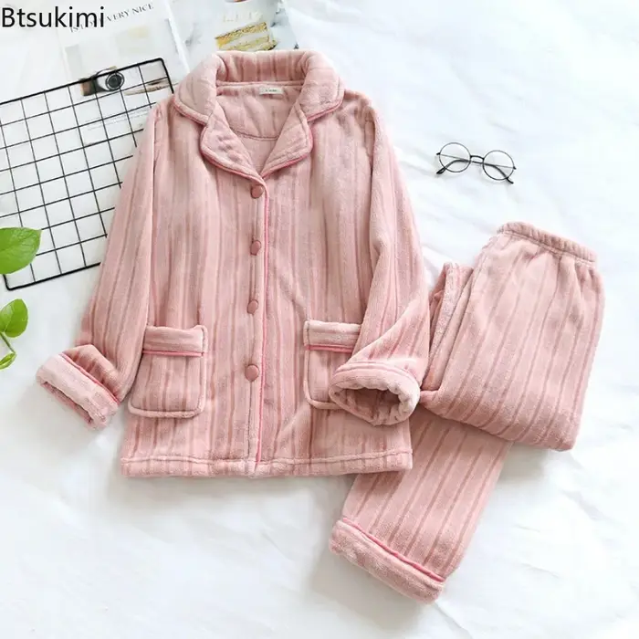 Nouveaux ensembles de pyjamas en flanelle 2026 pour femmes