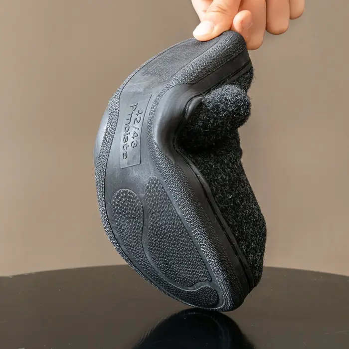 Pantoufles à plateforme en feutre pour hommes