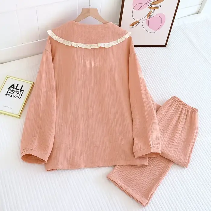 Pyjama en crêpe de coton pour femmes