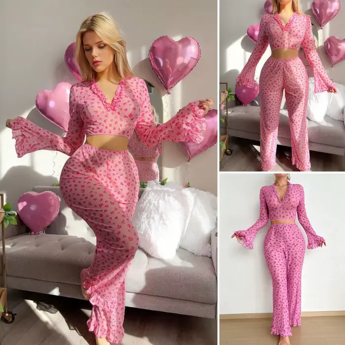 Ensemble pyjama 2 pièces pour femmes