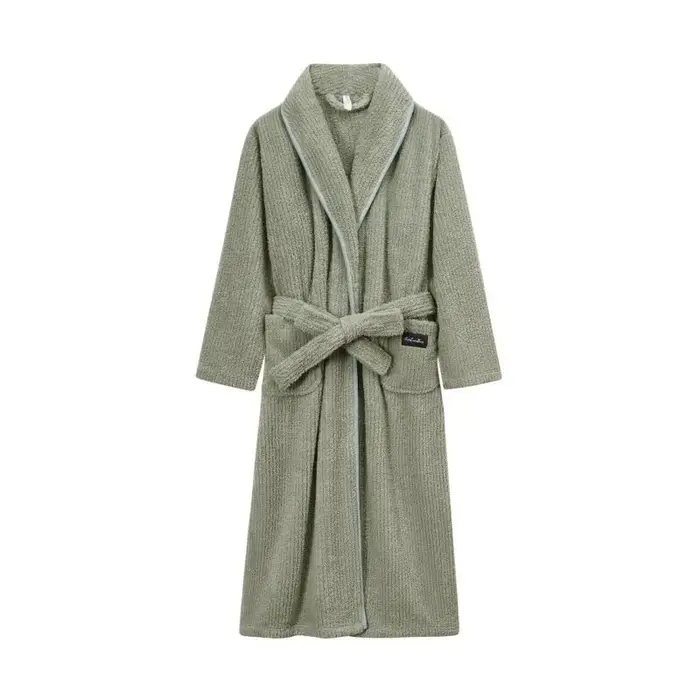 Peignoir épais en velours pour hommes, Robe de couchage pour hommes, Vêtements de nuit chauds en glo