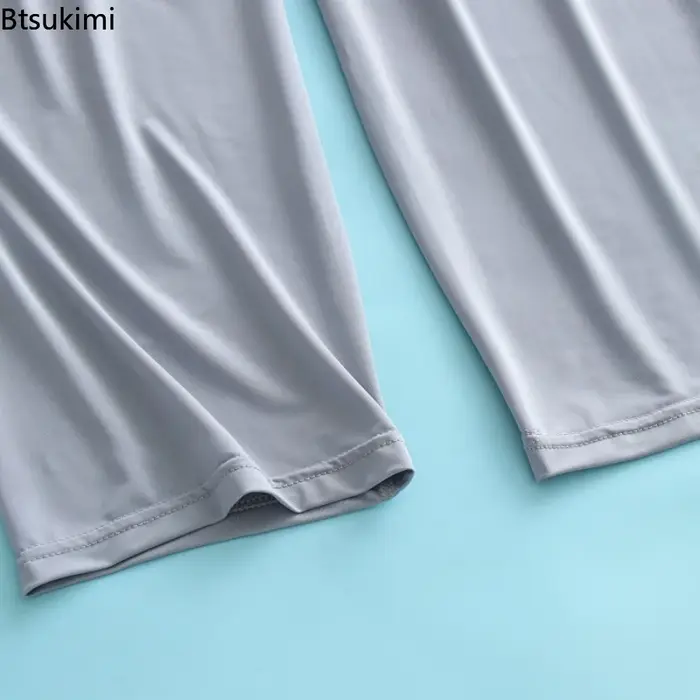 Pyjama en soie glacée pour hommes
