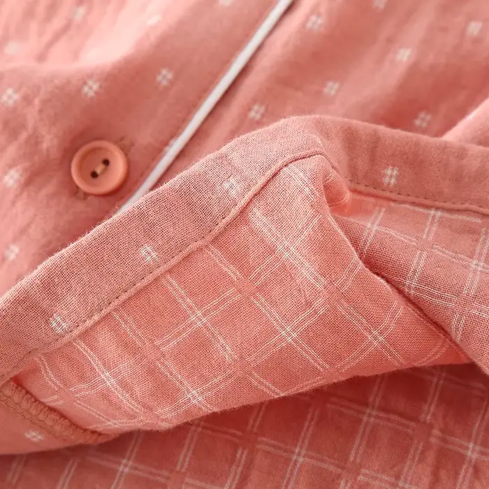 Ensemble pyjama en gaze 100% coton doux pour femmes