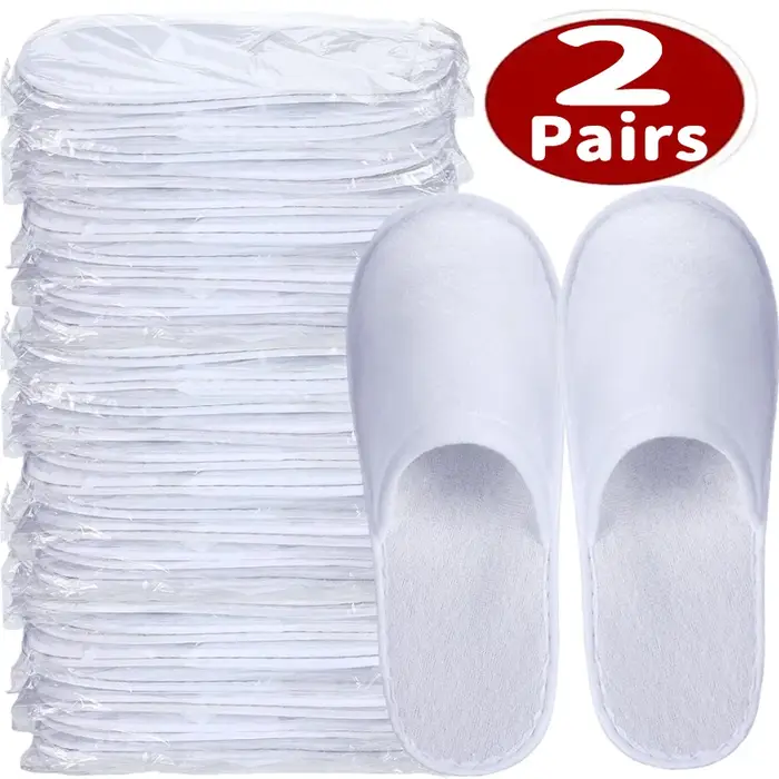 Chaussons jetables antidérapants épaissis pour hôtel, unisexe, pour accueillir des invités, en peluc