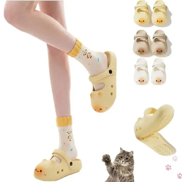 Adorables pantoufles imperméables pour chat