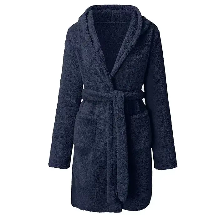 Peignoir en peluche à manches longues pour hommes, robes chaudes d'hiver, vêtements de maison kimono, châle allongé optique, manteau de sourire, Peignoir zones me